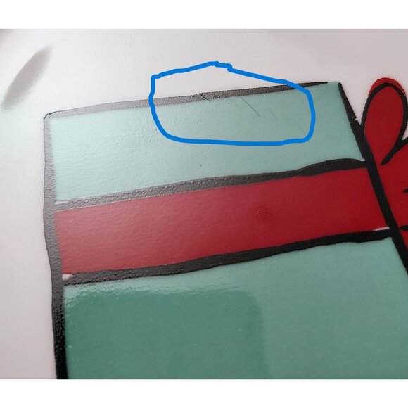 Merry Brite 4 Piece Porcelain Dinnerware Set Christmas Gift Pattern,  Vintage - Picture 3 of 10